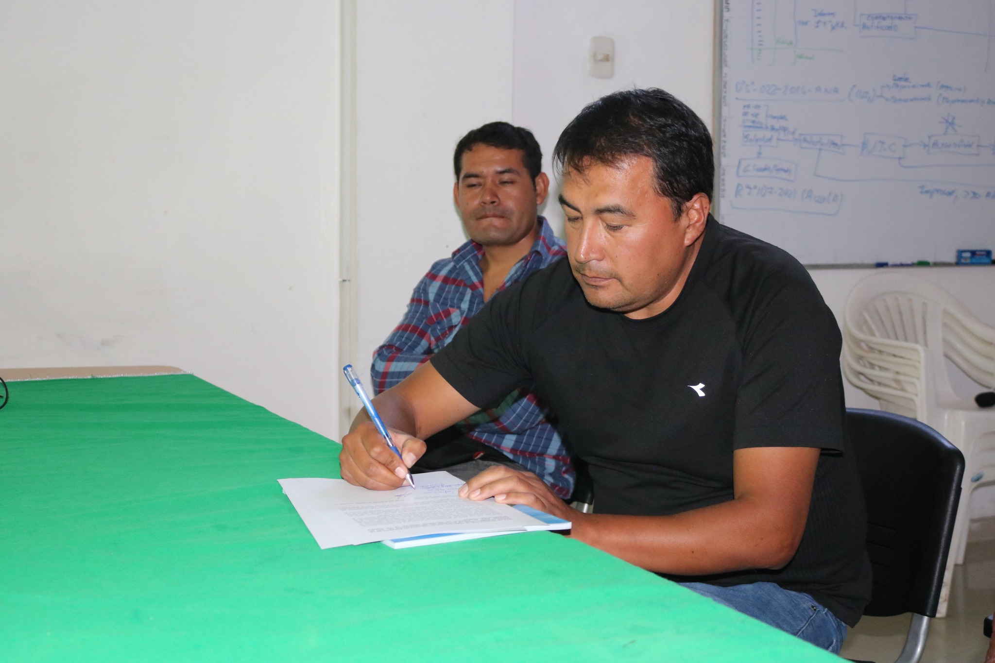 Firma de acta de trabajo