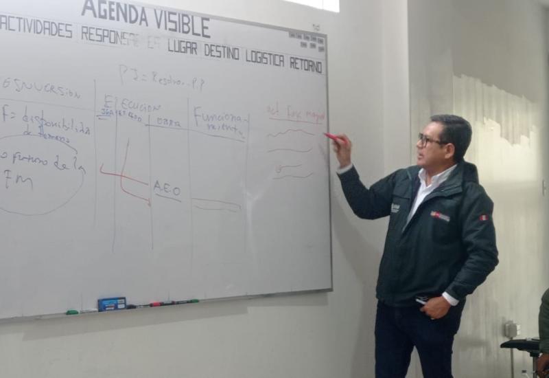 Exposición del jefe del ANA