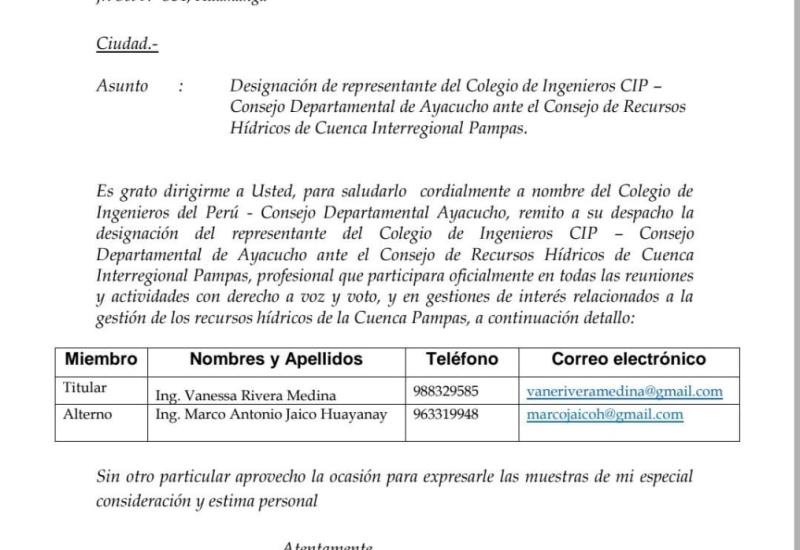 Oficio CIP