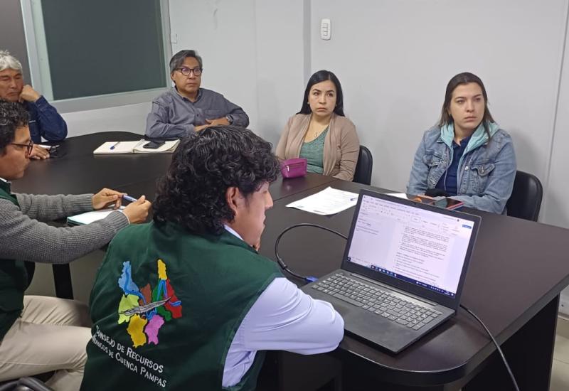 En reunión ampliada se elige al representante de Usos No Agrarios de la región Ayacucho ante el Consejo de Recursos Hídricos de la Cuenca Interregional Pampas